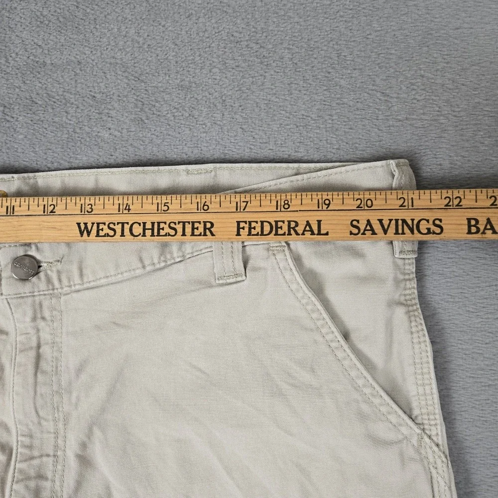 Carhartt Cargo Shorts Mens 42 Beige Relaxed‎ Fit Utility Pockets Workwear